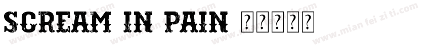 SCREAM IN PAIN字体转换